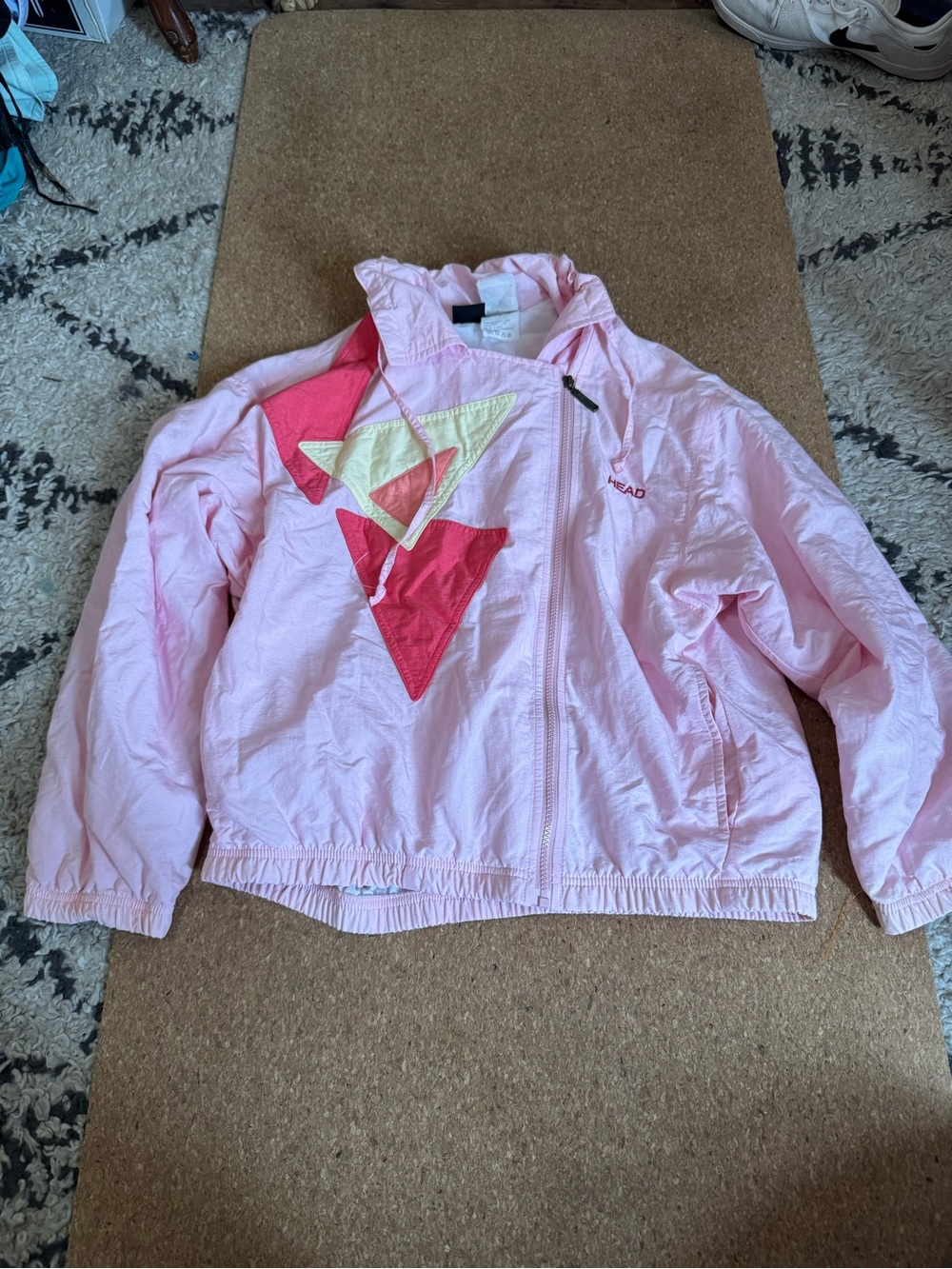 HEAD womens vintage Hooded Windbreaker Jacket & pants set size S